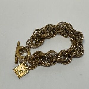 Estee Lauder Double Twisted Rope Link Bracelet